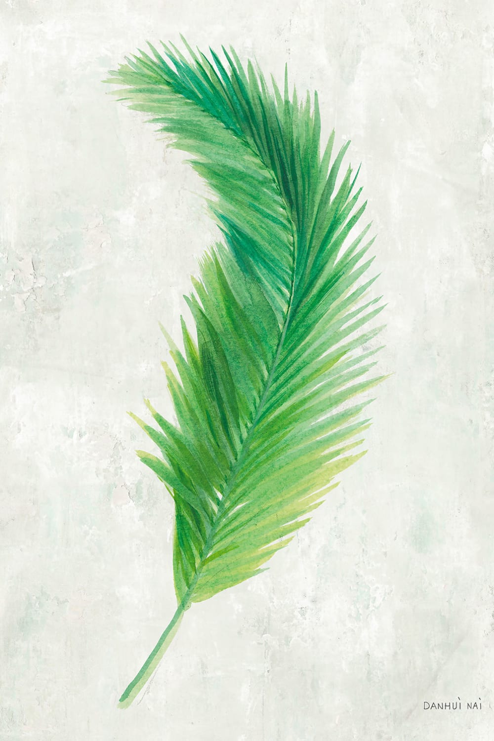 Tableau fleurs tropicale illustrée imprimé sur toile 60x90 cm