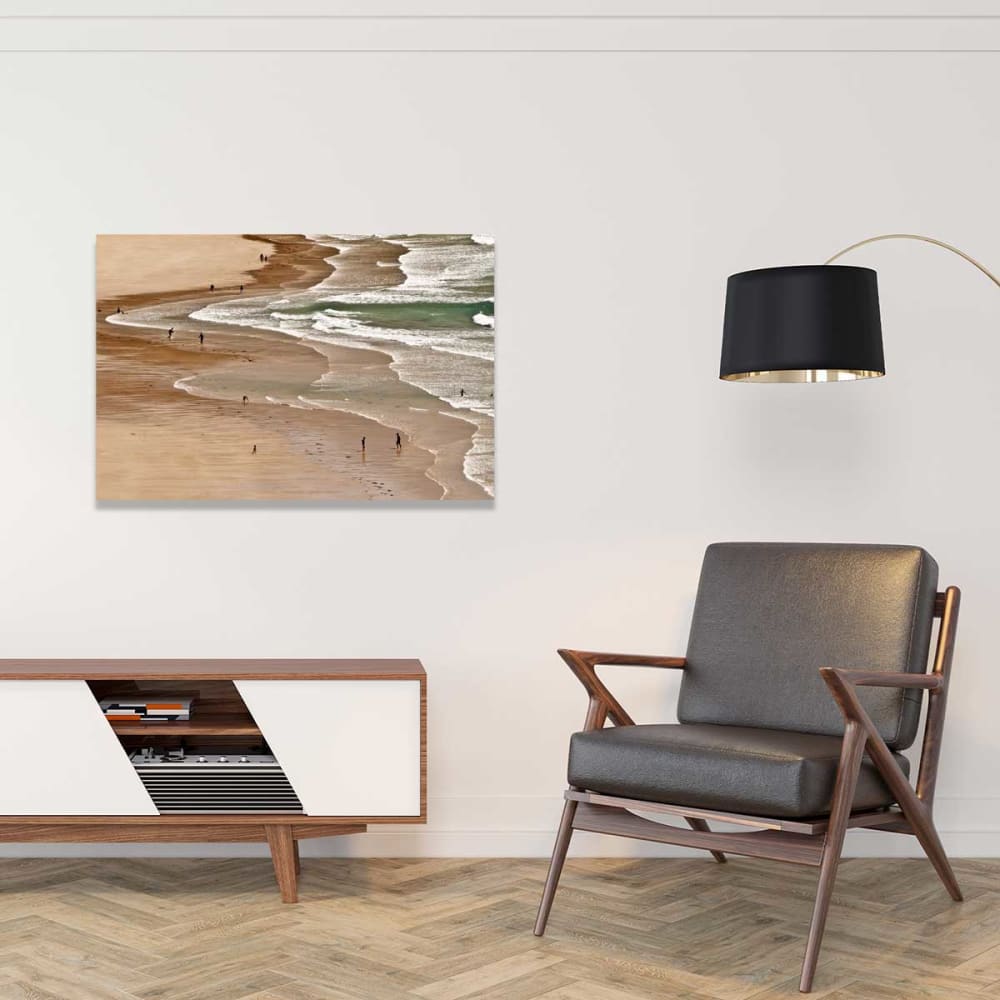 Tableau bonheur vacances à la mer imprimé sur toile 90x60 cm