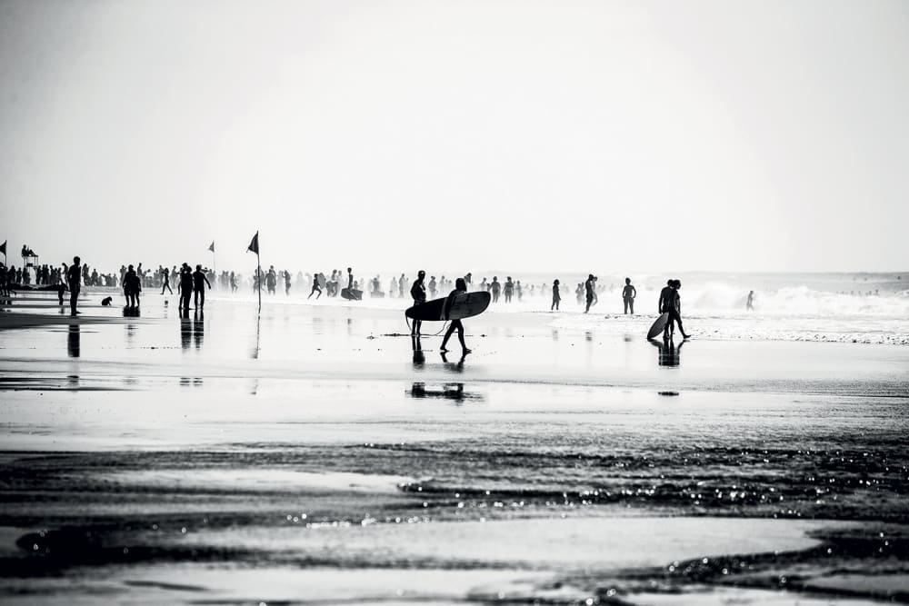 Tableau été à la plage imprimé sur toile 90x60 cm
