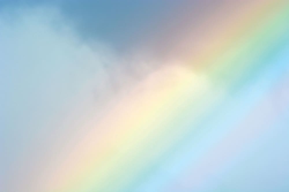 Tableau arc en ciel pastel imprimé sur toile 90x60 cm