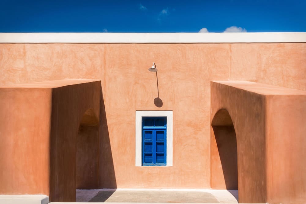 Tableau maison terracotta imprimé sur toile 90x60 cm