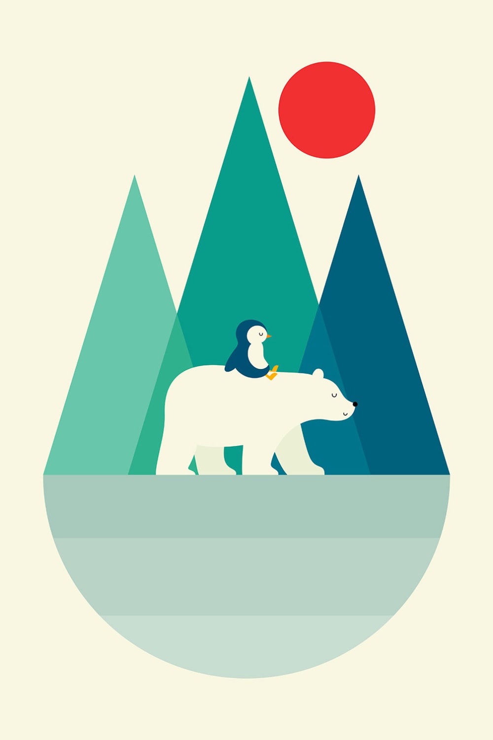 Tableau marchant sur la lune imprimé sur toile 40x60 cm