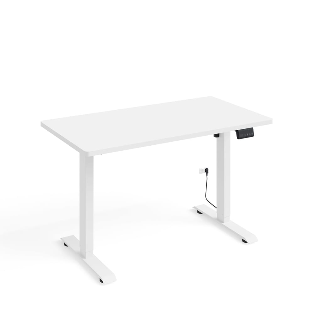 Bureau électrique 120 cm panneaux stratifiés blanc Bureau électrique 120 cm panneaux stratifiés blanc