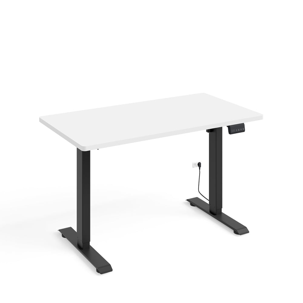 Bureau électrique 120 cm panneaux stratifiés blanc Bureau électrique 120 cm panneaux stratifiés blanc