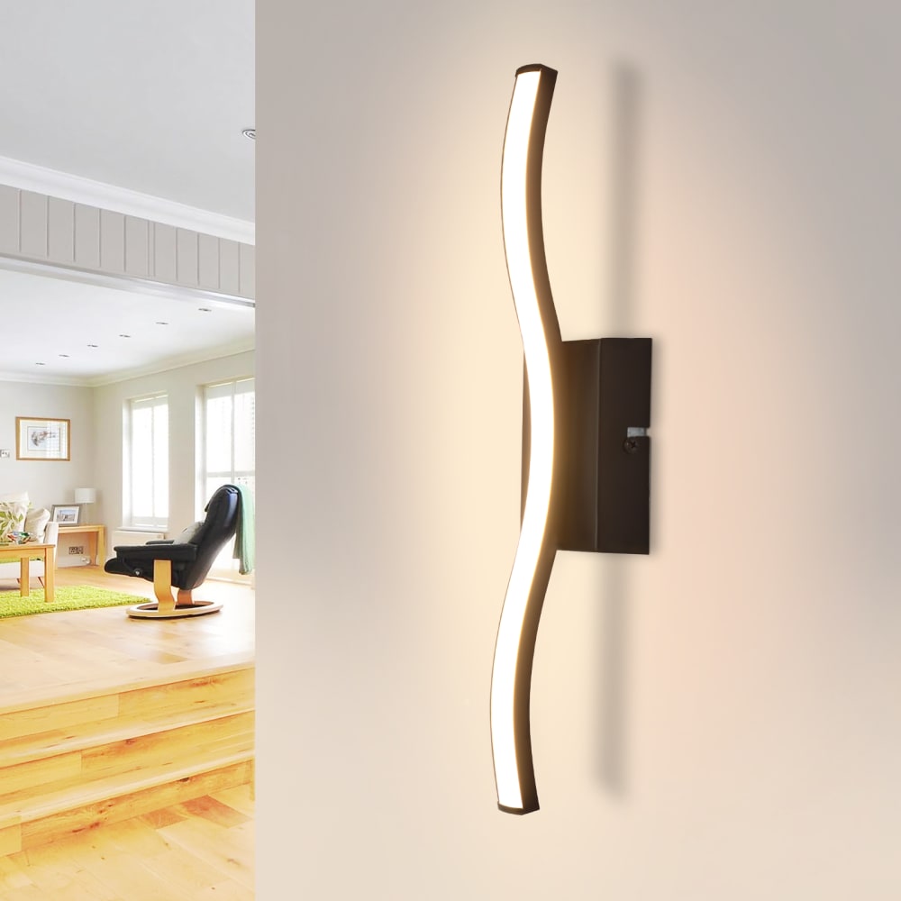 Harris - plafonnier led en plastique, coloris noir, l 35 cm — vue 3