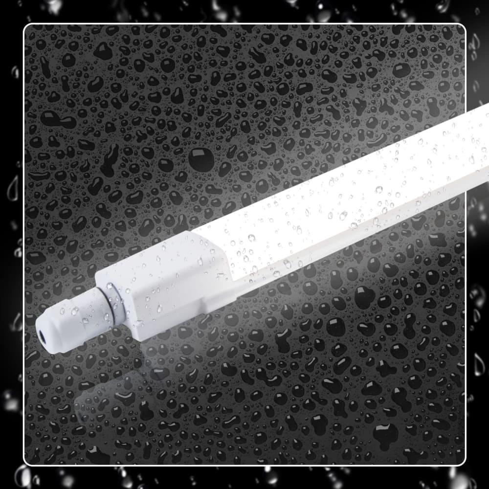 Bünde - plafonnier led en plastique, coloris blanc, l 120 cm — vue 3