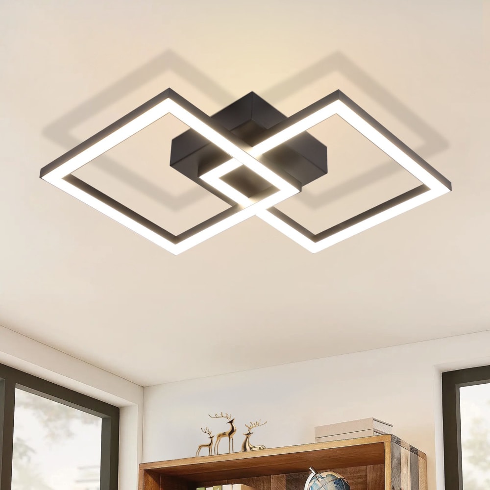 Gulliver - plafonnier led en métal, coloris noir, l 30 cm — vue 3