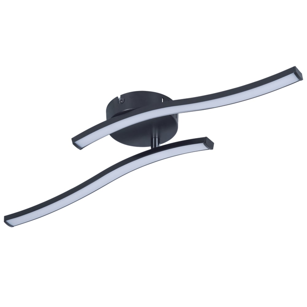 Harlow - plafonnier led en plastique, coloris noir, l 52 cm
