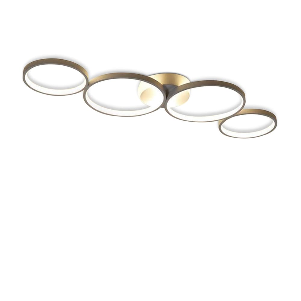Kolar - plafonnier led en métal, coloris blanc, l 88 cm