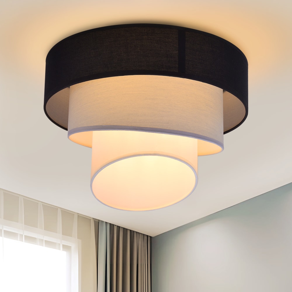 Gardner - Deckenleuchte aus Metall, Schwarz, L 40 cm - Maisons Du
