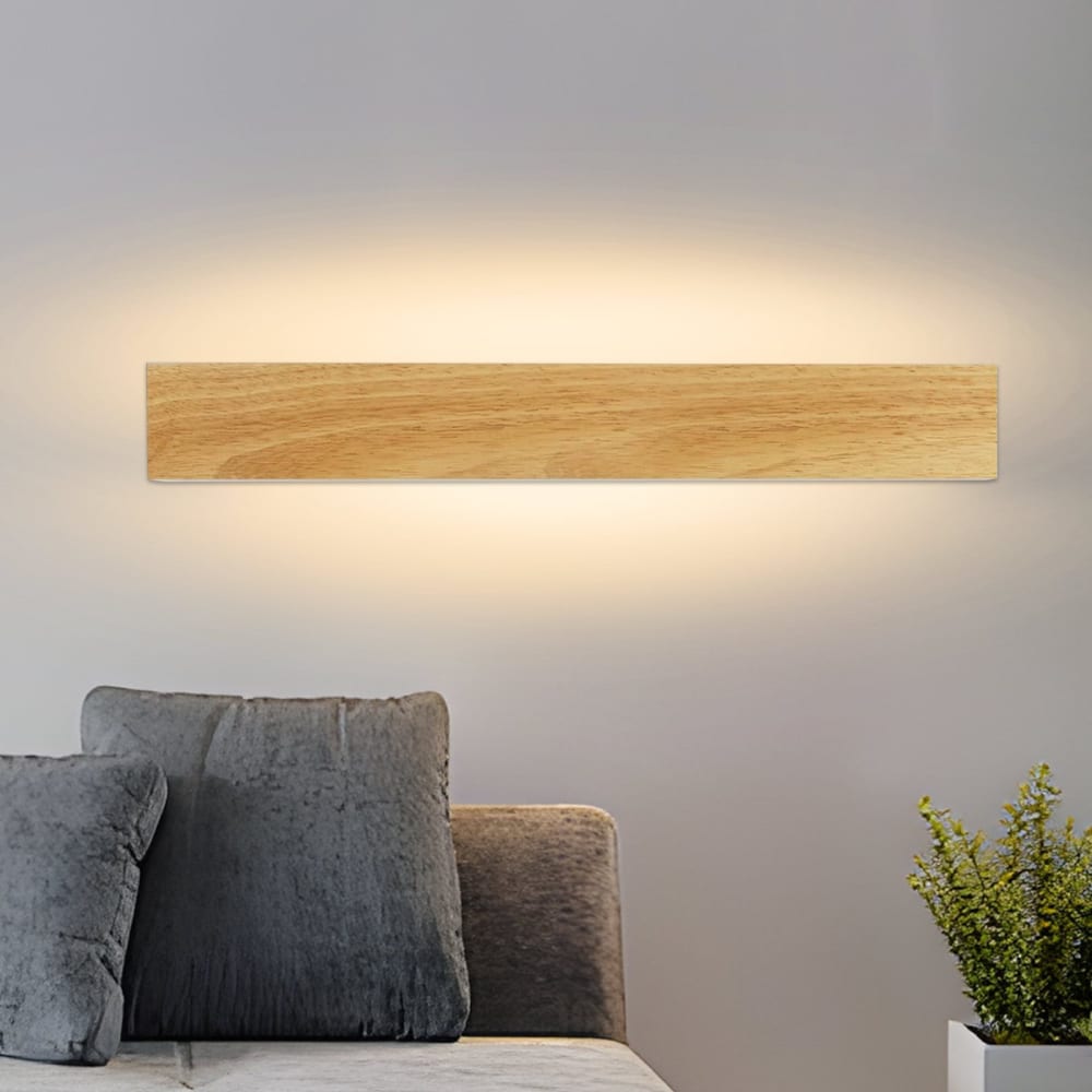 Dodd - applique murale en bois, coloris marron, l 52 cm — vue 3
