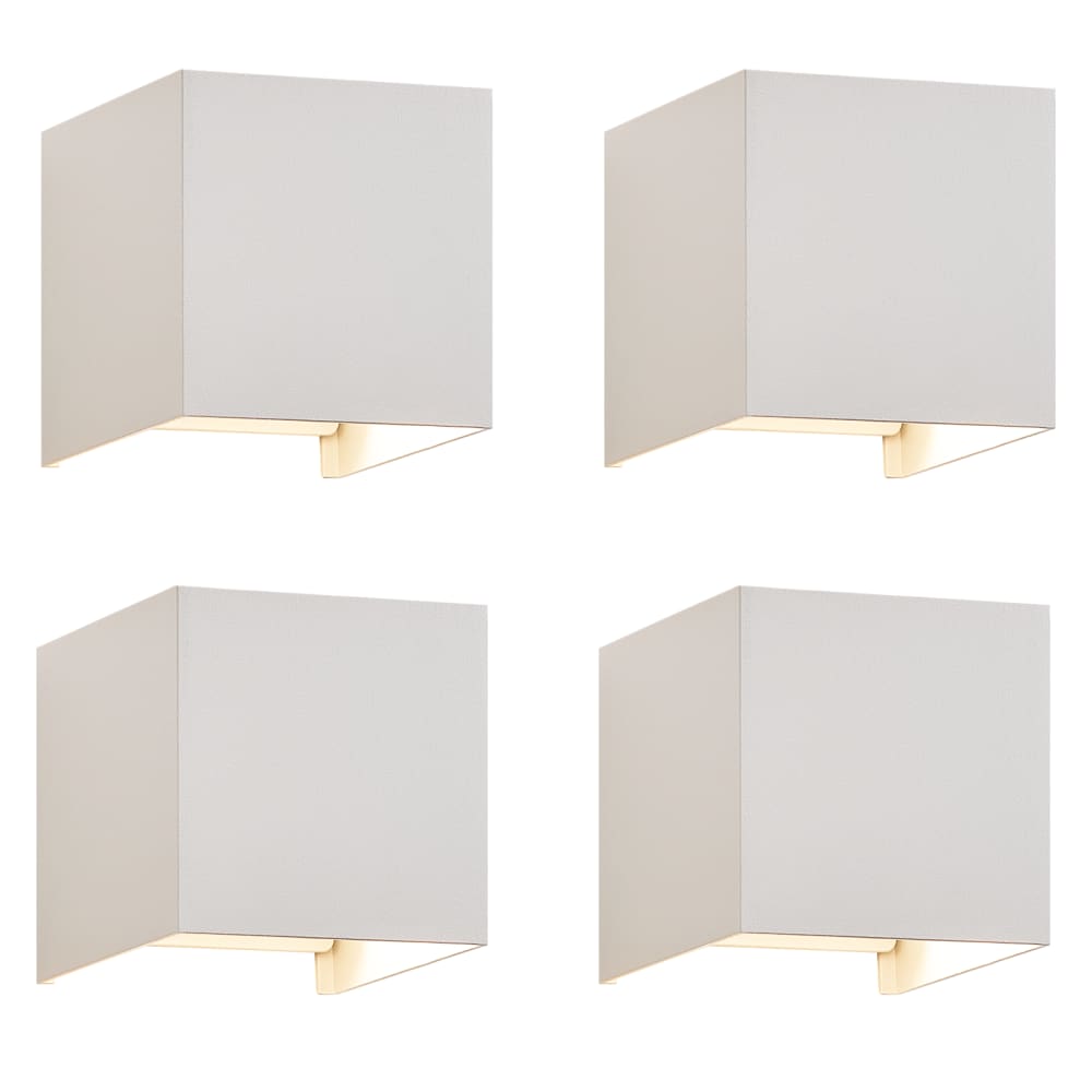 Leonard - applique murale en métal, blanc, l 10 cm, g9
