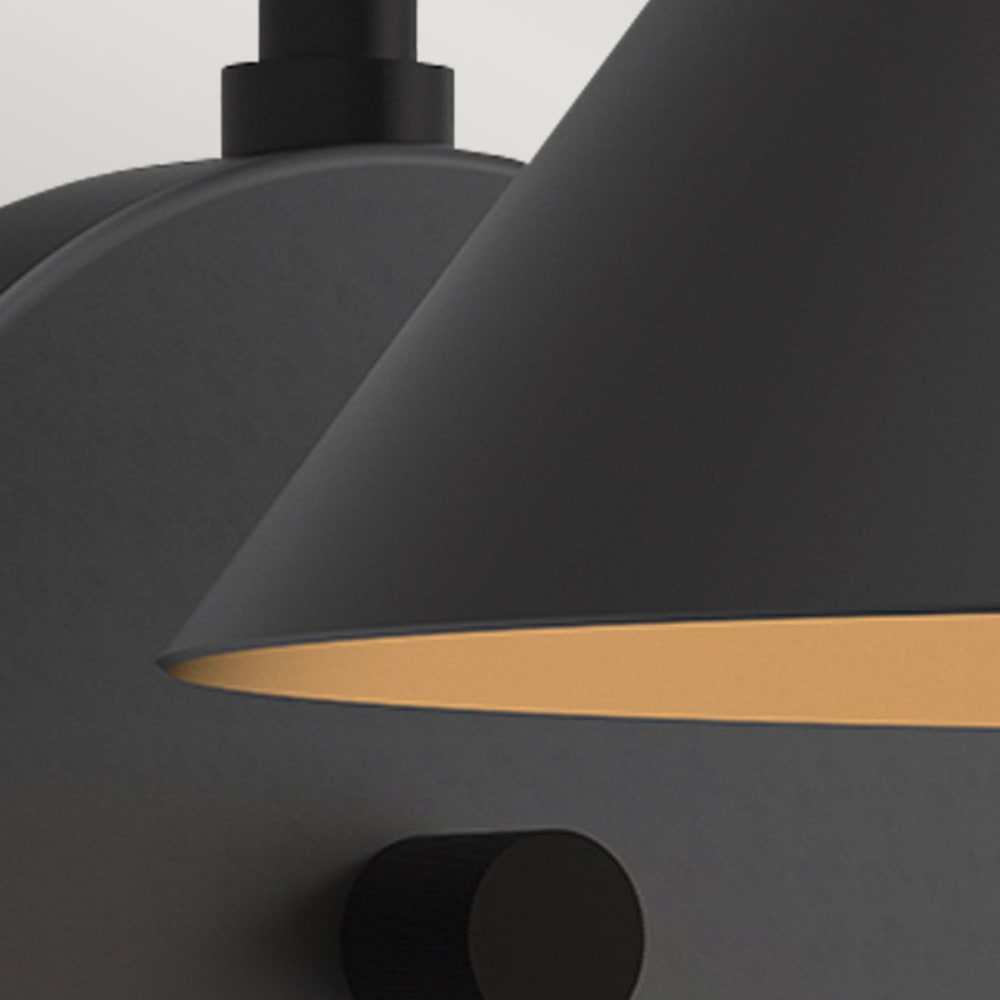 Remyck Applique Murale en Acier,Noir Mat — vue 3