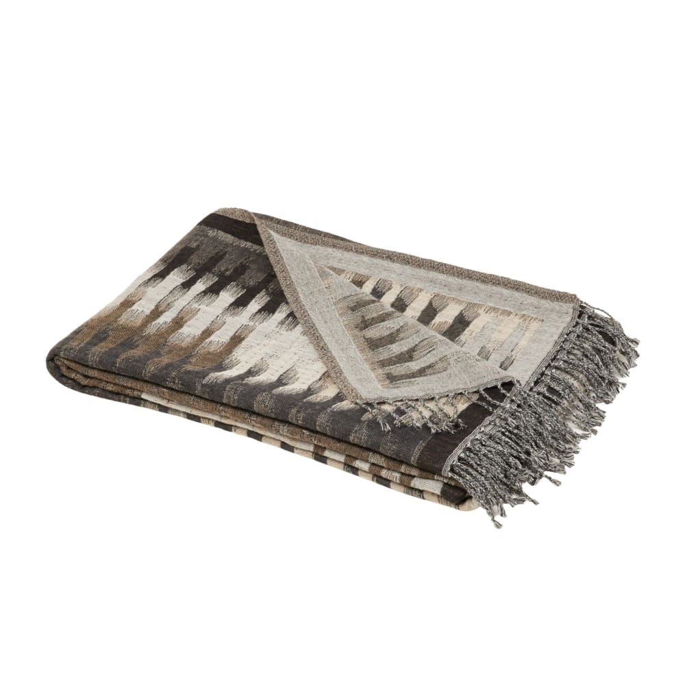 Plaid en laine gris 240x260 cm