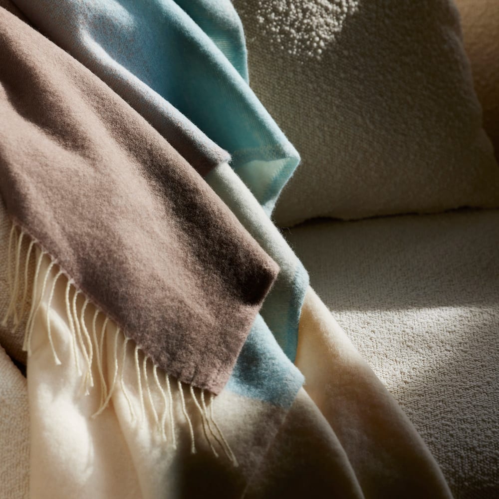 Plaid en laine multicolore 130x180 cm