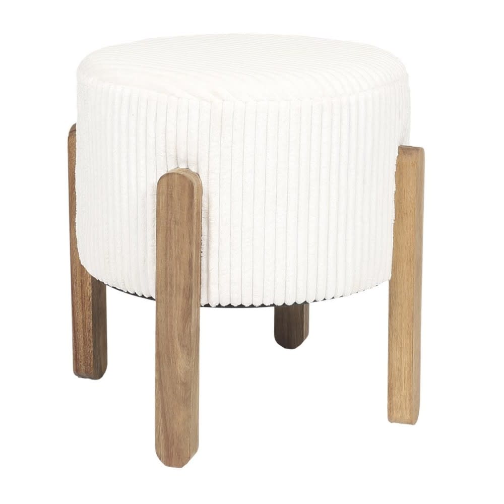 tabouret côtelé en