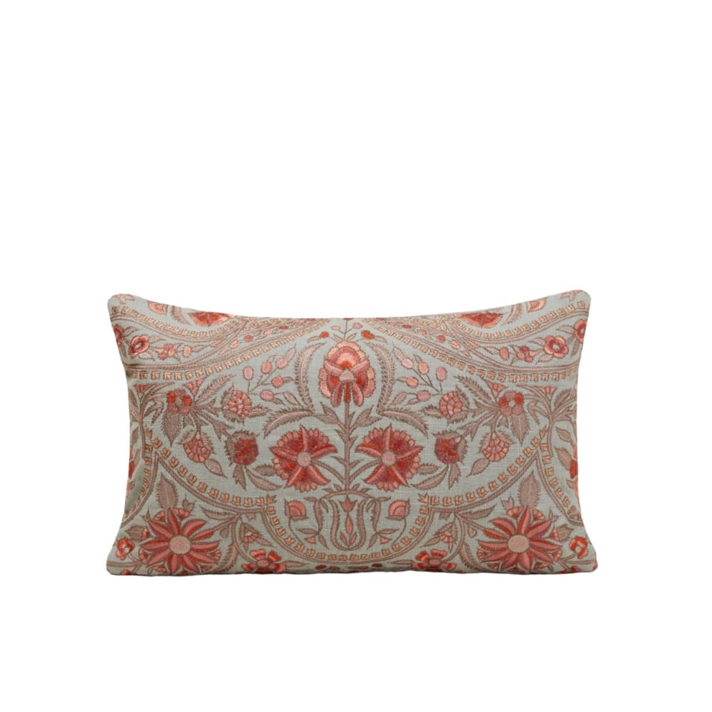 Housse de coussin en coton bleu 28x47 cm