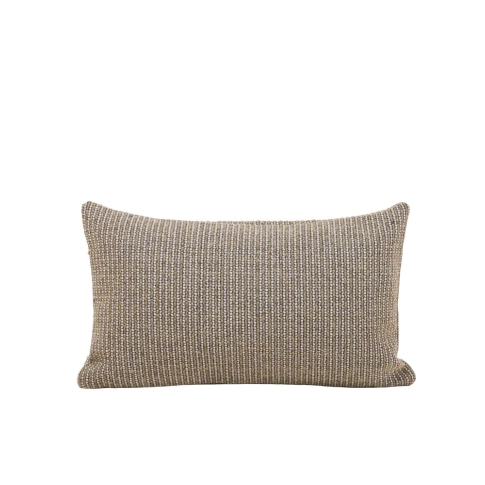 Housse de coussin en laine vert 28x47 cm