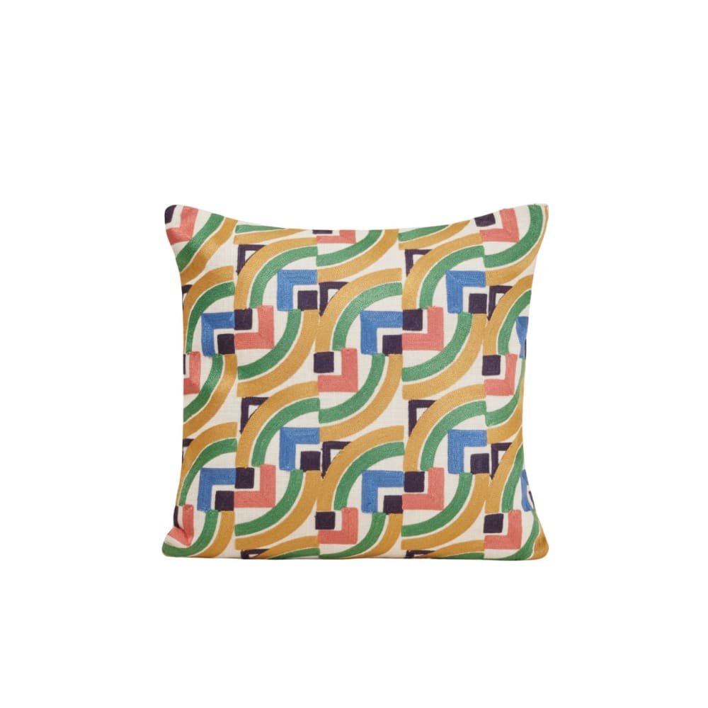 Housse de coussin en coton multicolore 40x40 cm