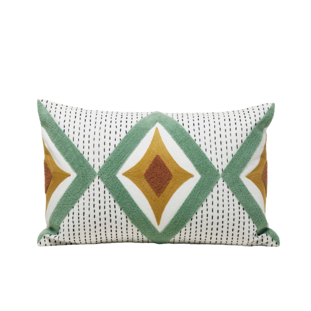 Housse de coussin en coton multicolore 40x60 cm