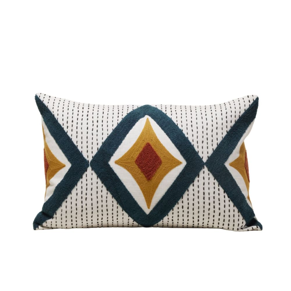 Housse de coussin en coton multicolore 40x60 cm