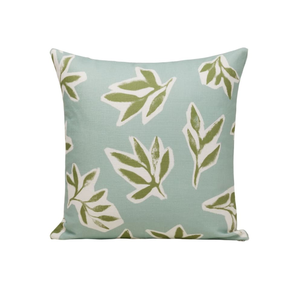 Housse de coussin en coton vert 50x50 cm