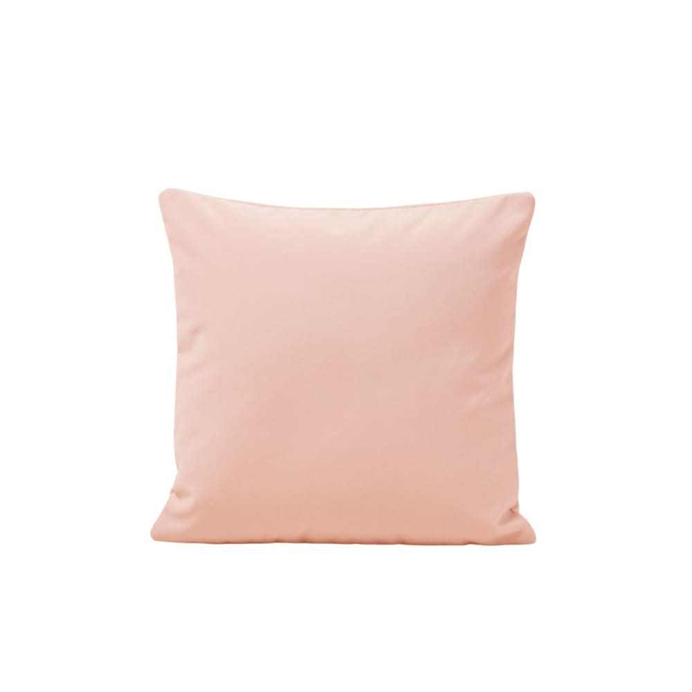Housse de coussin velours mat au tissage dense rose 40x40 cm