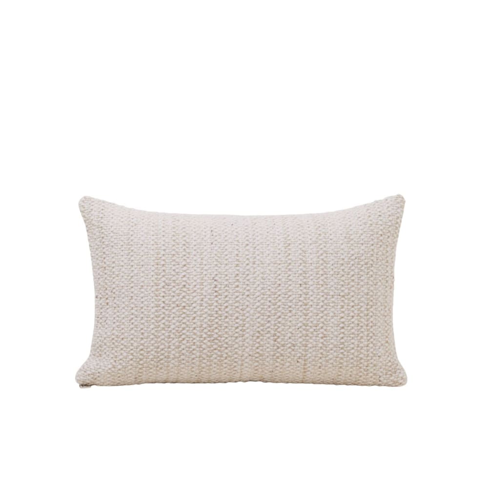 Housse de coussin en laine naturel 28x47 cm