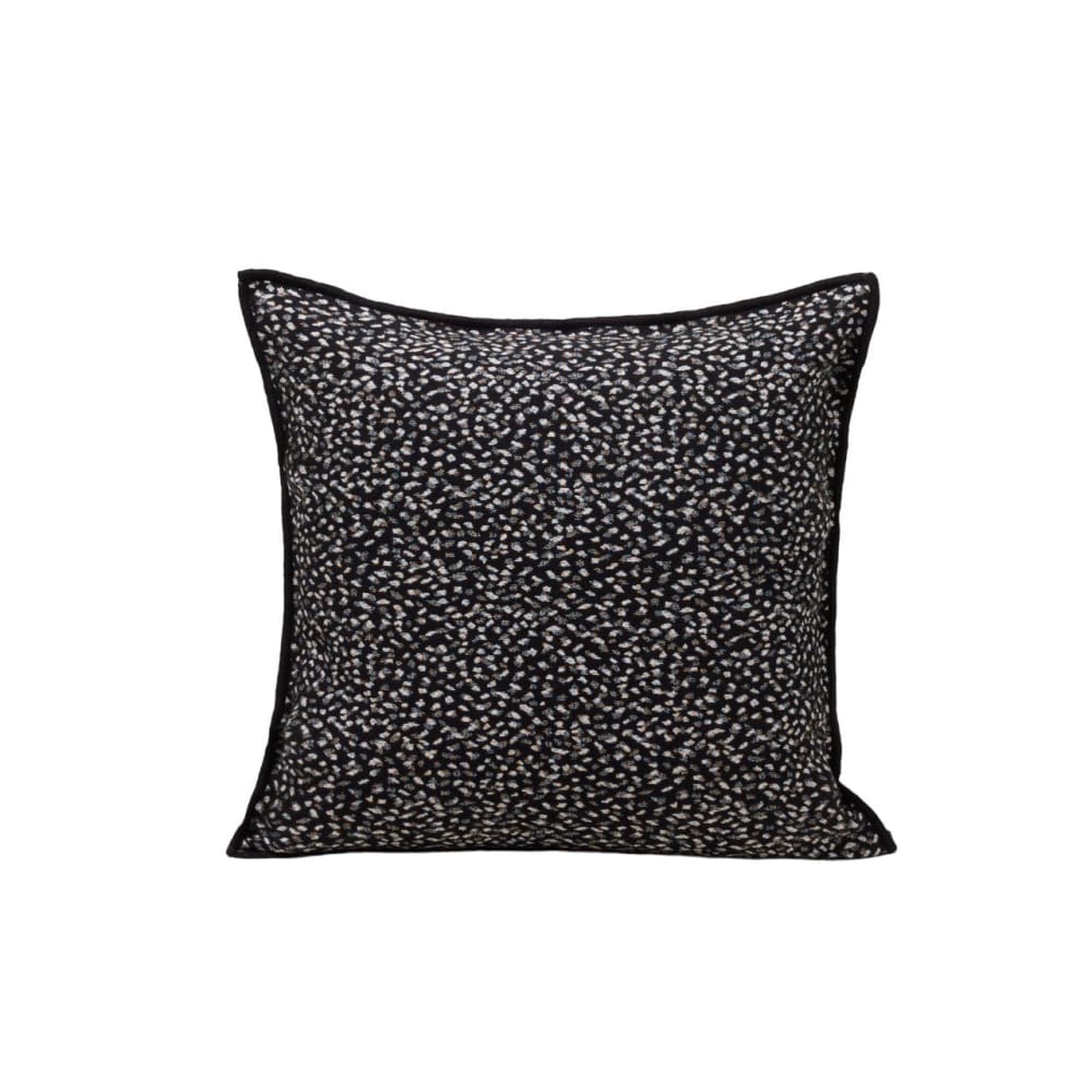 Housse de coussin en coton noir 40x40 cm