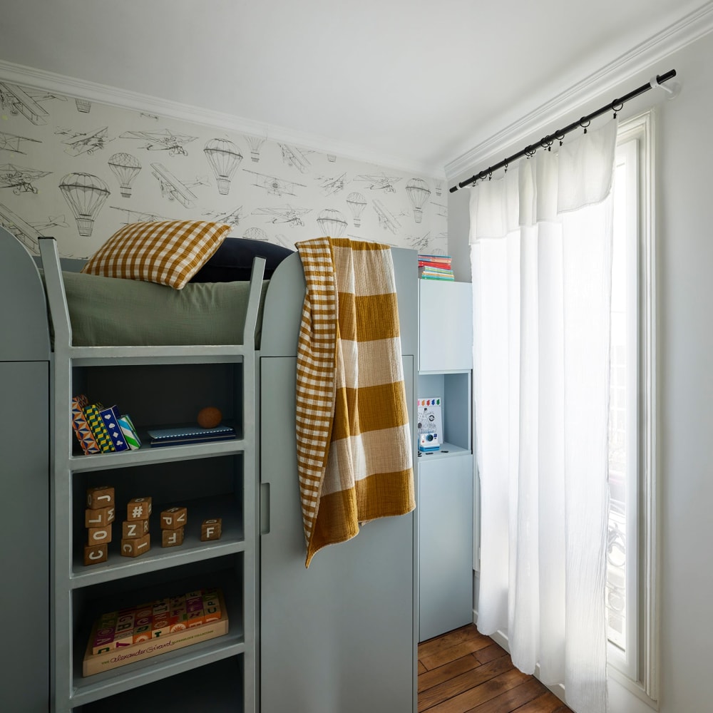 Rideau en coton blanc 145x280 cm