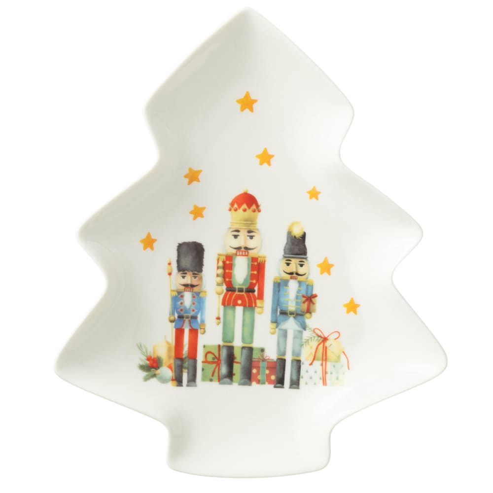 Plat de présentation en forme de sapin motif casse noisette — vue 4