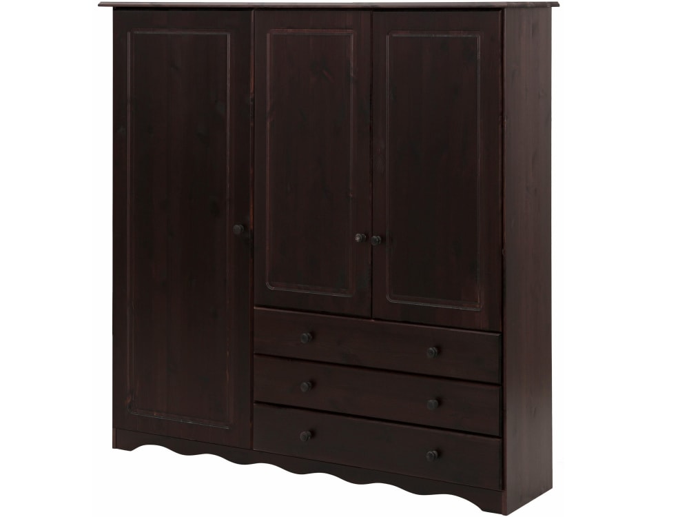 Wäscheschrank 3 Türen 3 Schubladen Havanna - Maisons Du Monde