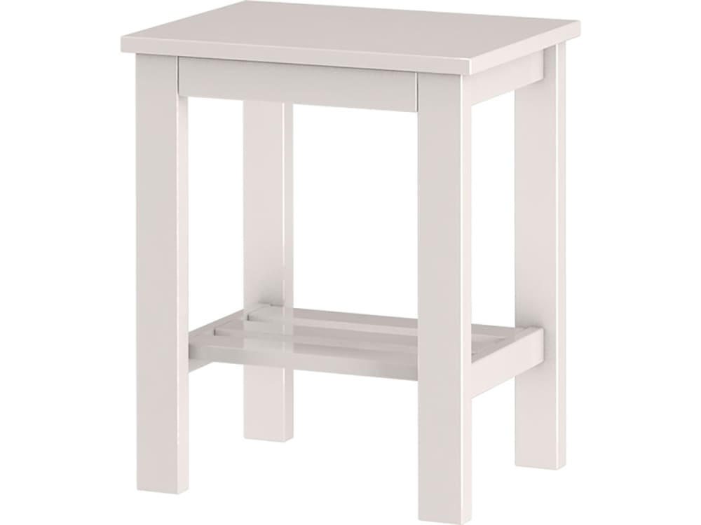 Nachttisch in Holzoptik, Weiß - Maisons Du Monde
