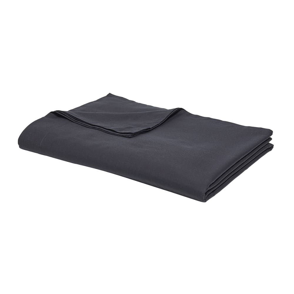 Drap plat pour lit 2 personnes uni 240x300 cm gris anthracite — vue 4