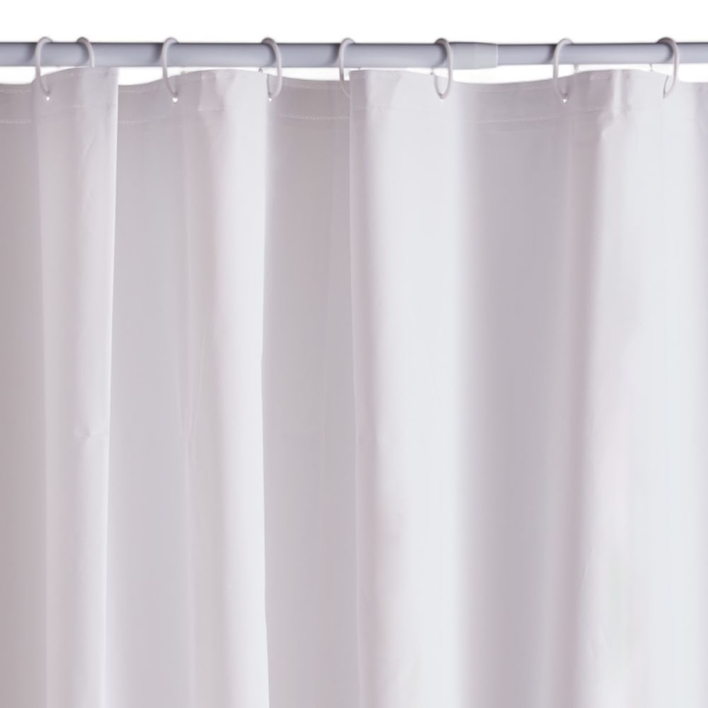 Rideau de douche peva uni  180x200cm blanc