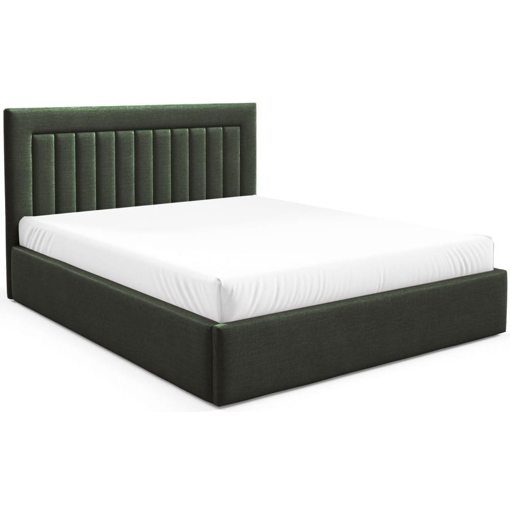 Lit avec coffre 180x200 cm en velours vert foncé