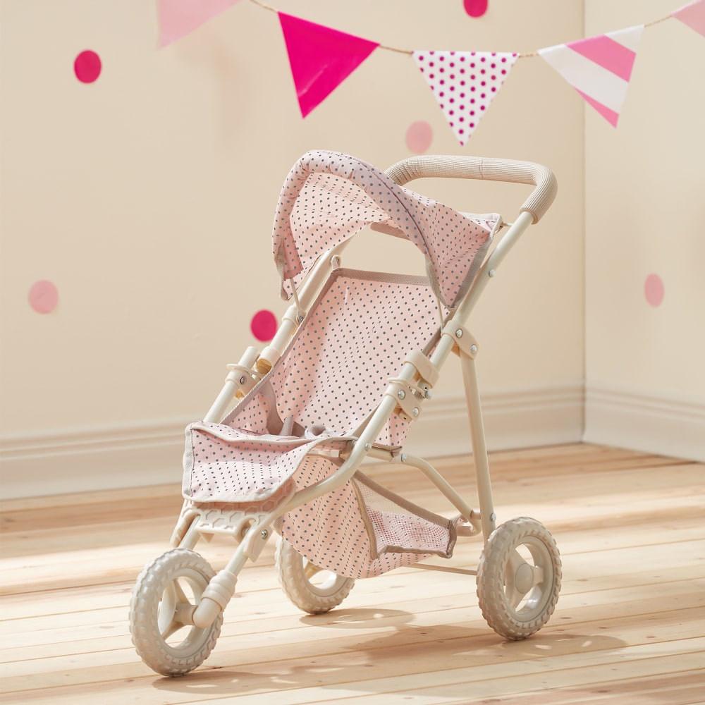 Jogger Puppenwagen, 54cm, Rosa/Grau - Maisons Du Monde
