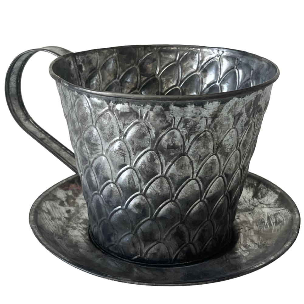 Cache-pot de fleurs en forme de tasse