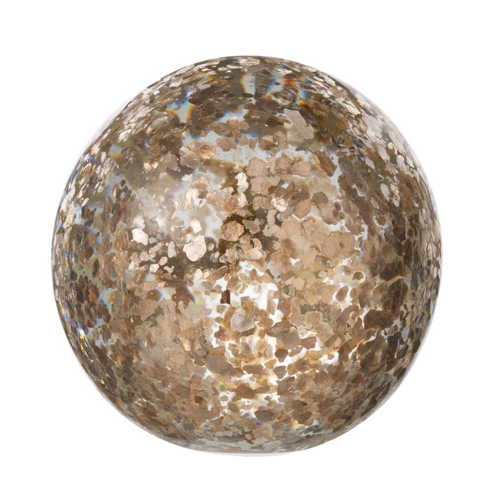 Presse-papier sulfure or en verre