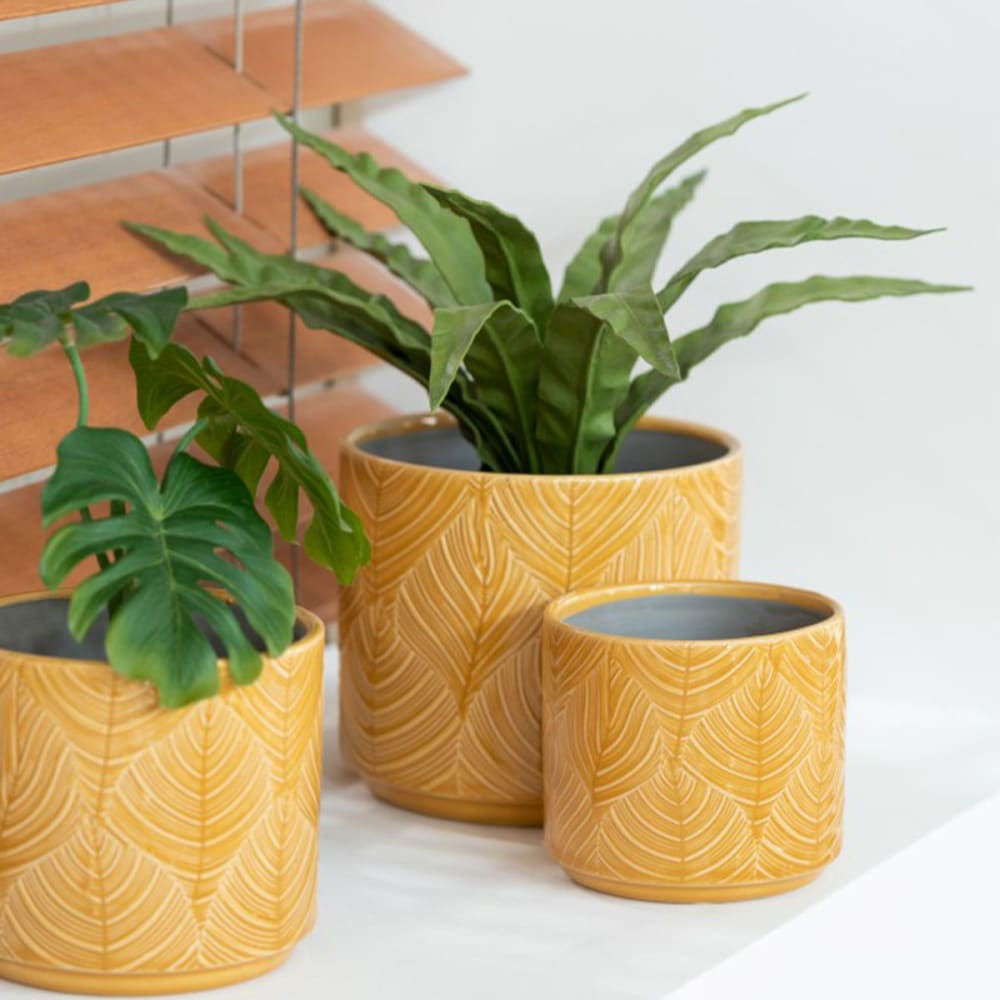 Cache-pot ocre - Maisons du Monde