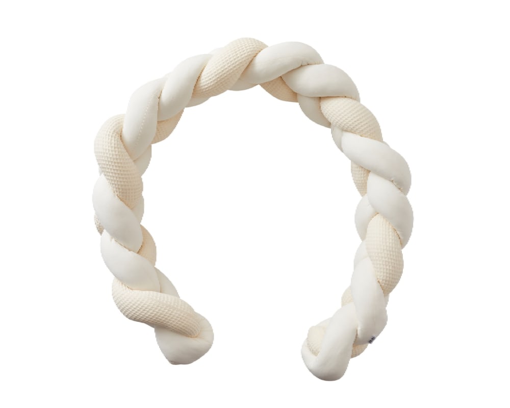 Tresse décorative bébé multi-usage 100% coton - mousse de lait (Bb&Co) - Image 1
