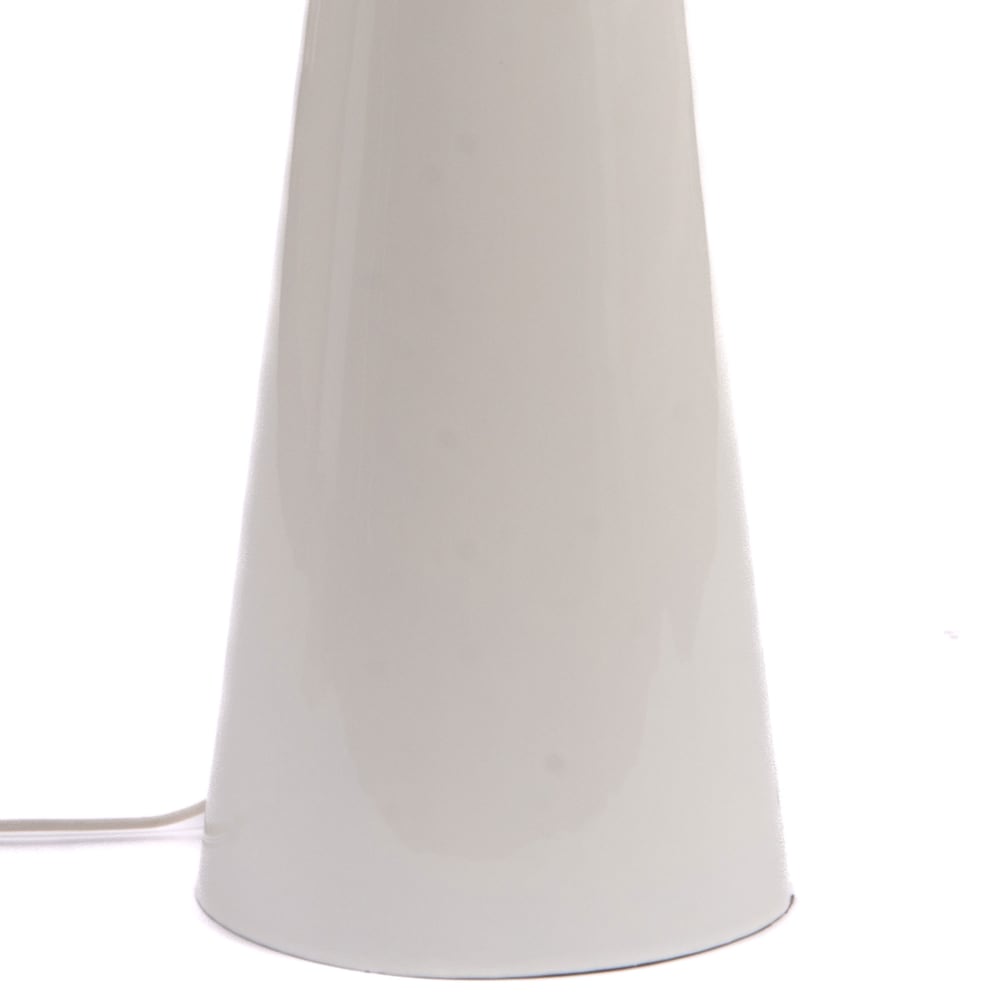Lampe à poser champignon en métal blanc — vue 4