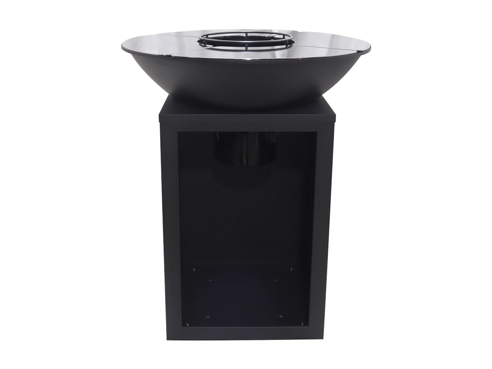 barbecue acier noir