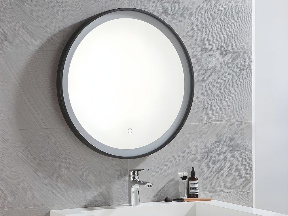 Miroir de salle de bain verre miroir noir