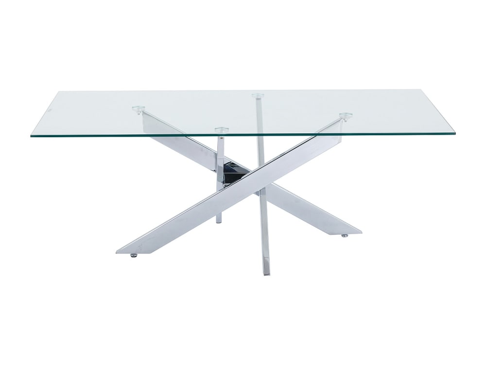Table basse verre trempé transparent