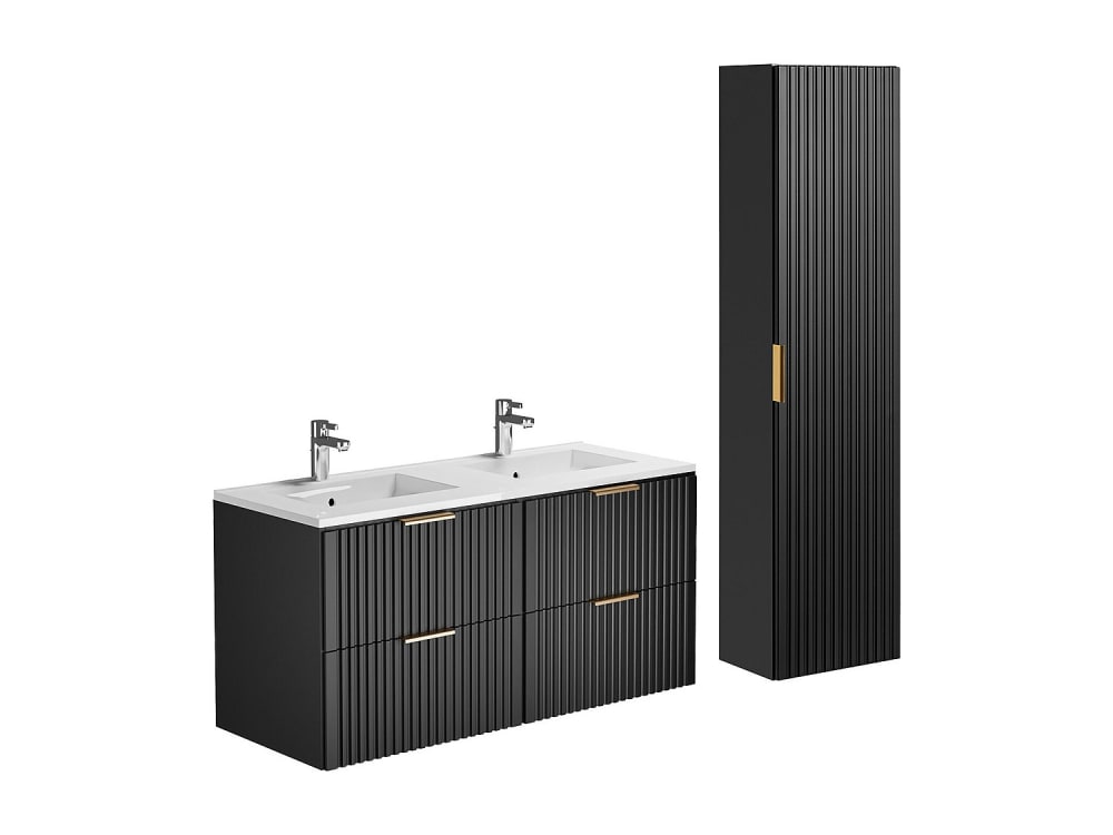 Ensemble salle de bain mdf noir Ensemble salle de bain mdf noir