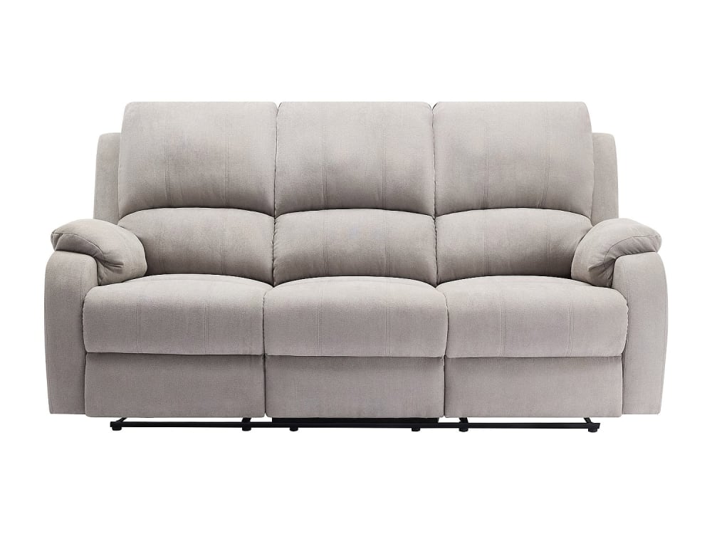 Canapé relaxation microfibre 3 places gris clair}