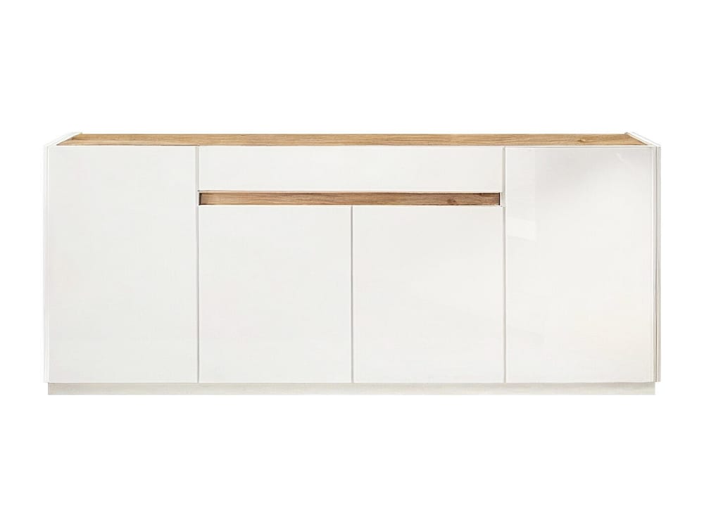 Buffet effet bois , blanc