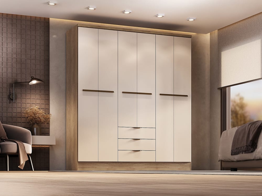 Armoire panneau de particule beige
