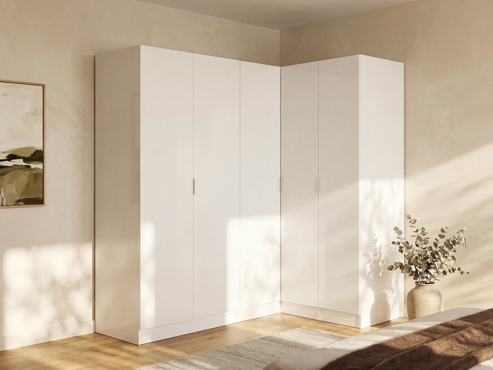 Armoire panneau de particule blanc